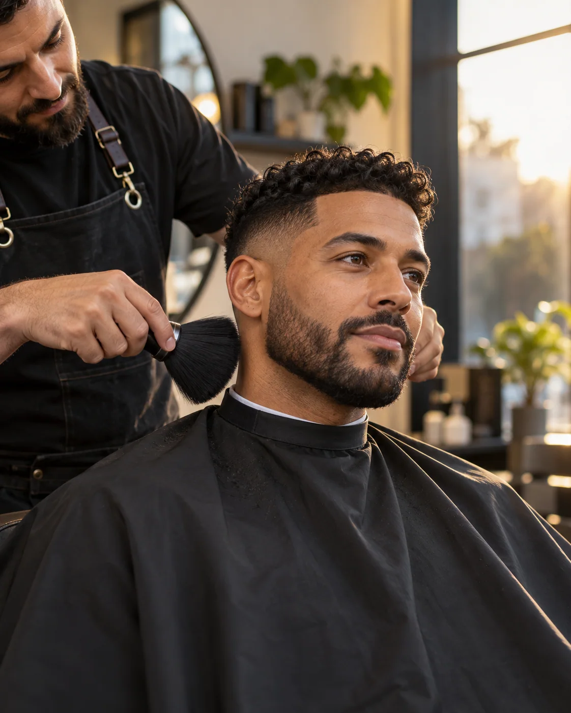 Illustrative barbering style example: Polished Finish