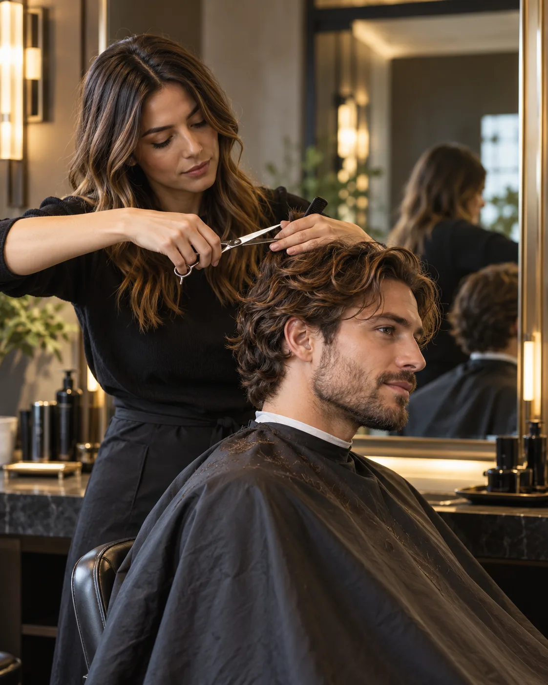 Illustrative image of a barbering appointment