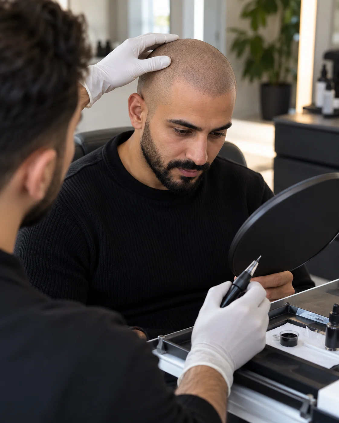 Illustrative scalp pigmentation style example: Fuller Appearance