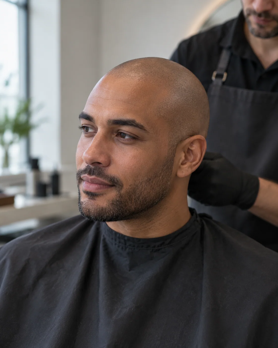 Illustrative scalp pigmentation style example: Natural Finish