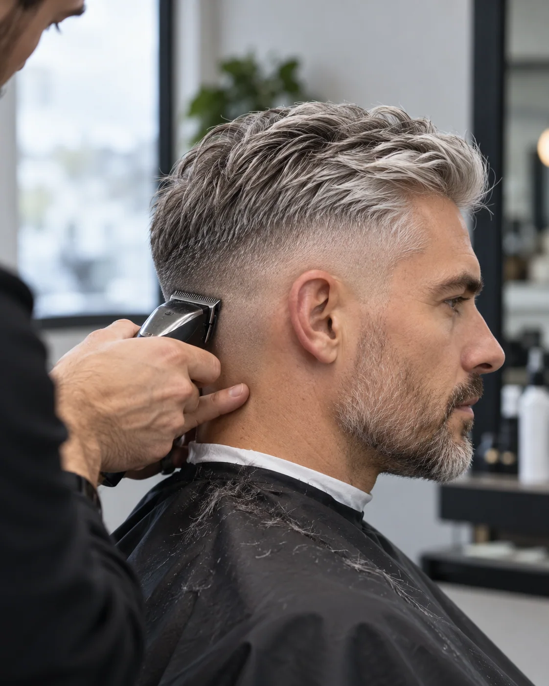 Illustrative barbering style example: Low Fade