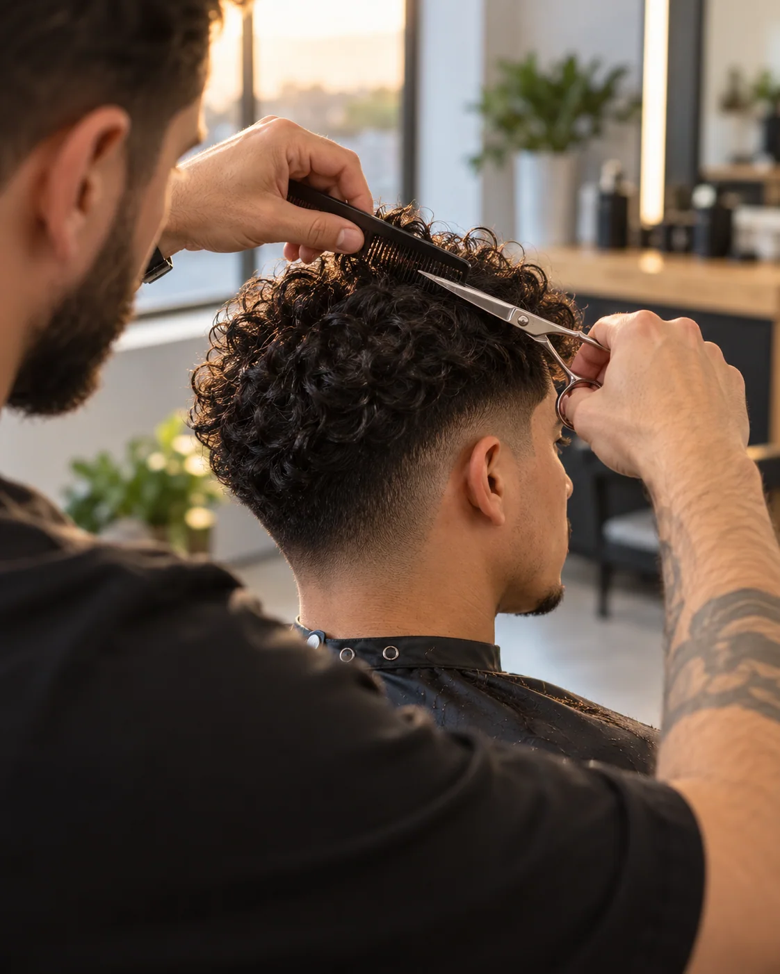 Illustrative barbering style example: Smooth Blend
