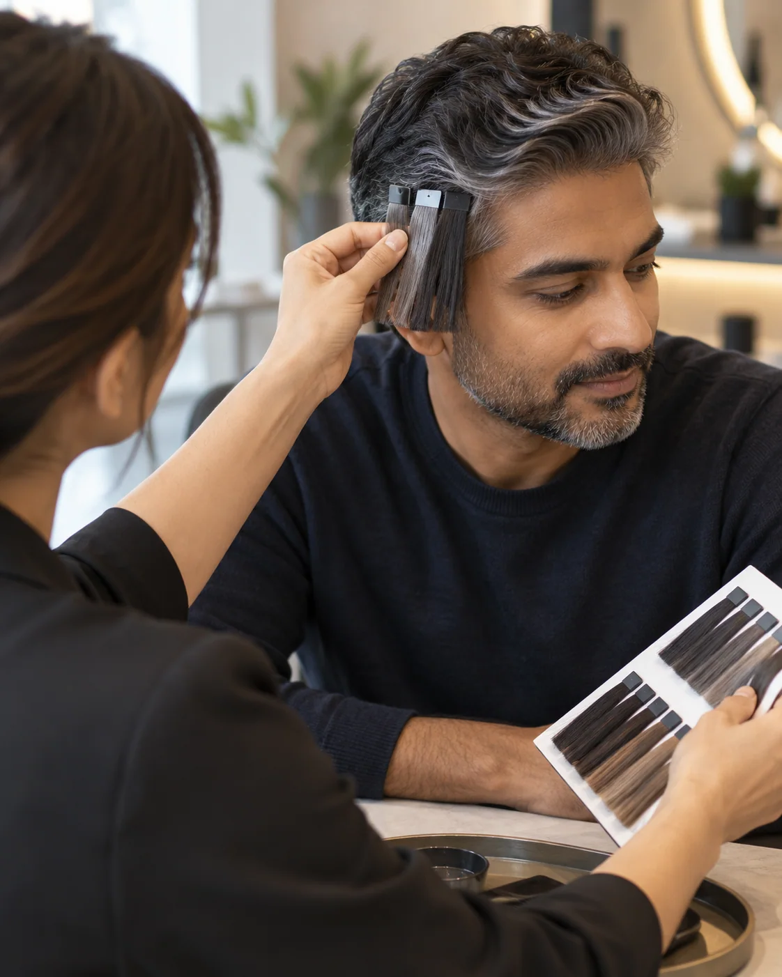 Illustrative hair replacement style example: Fuller Look