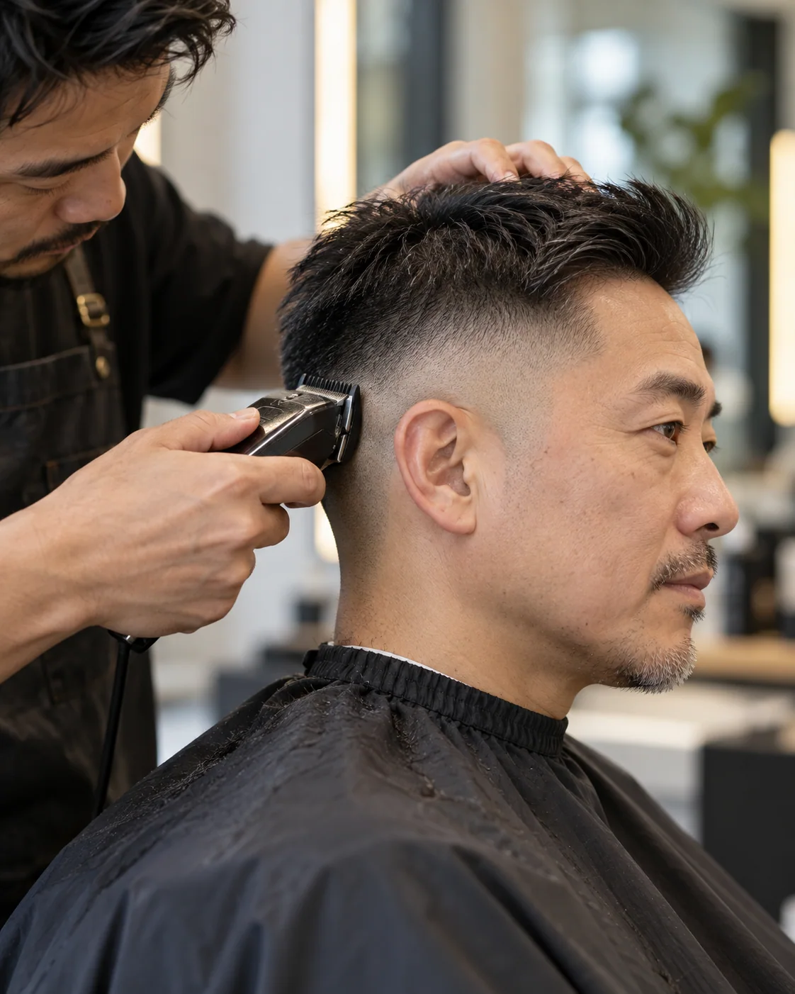 Illustrative barbering style example: Fresh Fade