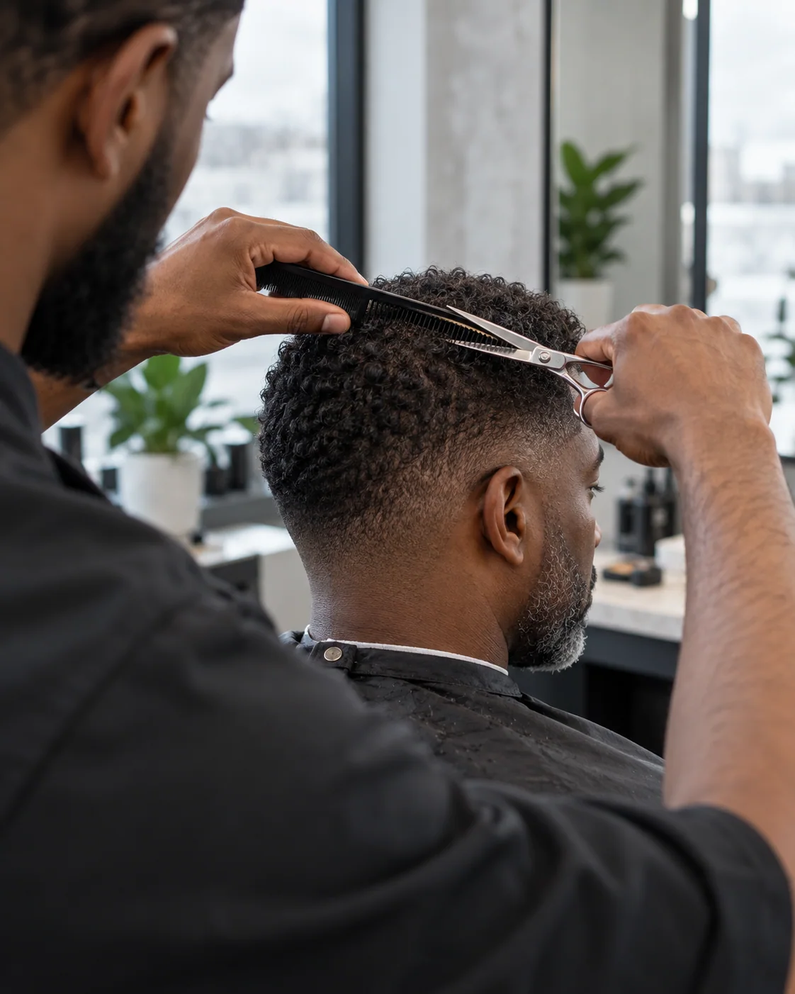 Illustrative barbering style example: Precision Cut