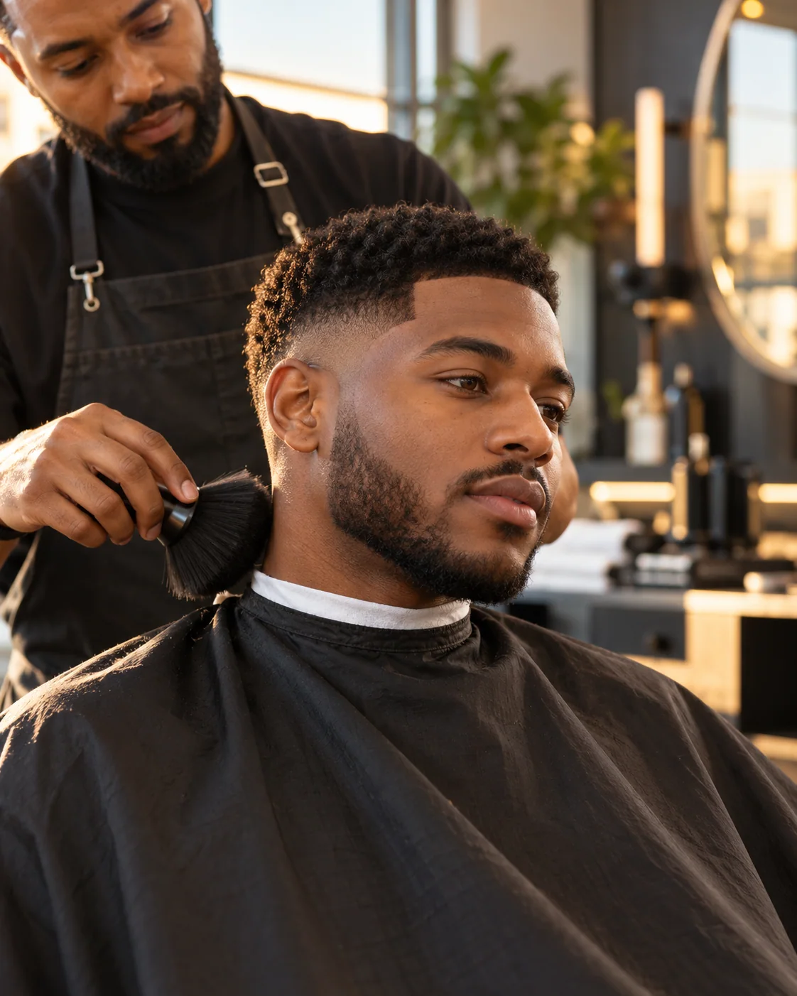 Illustrative barbering style example: Polished Finish