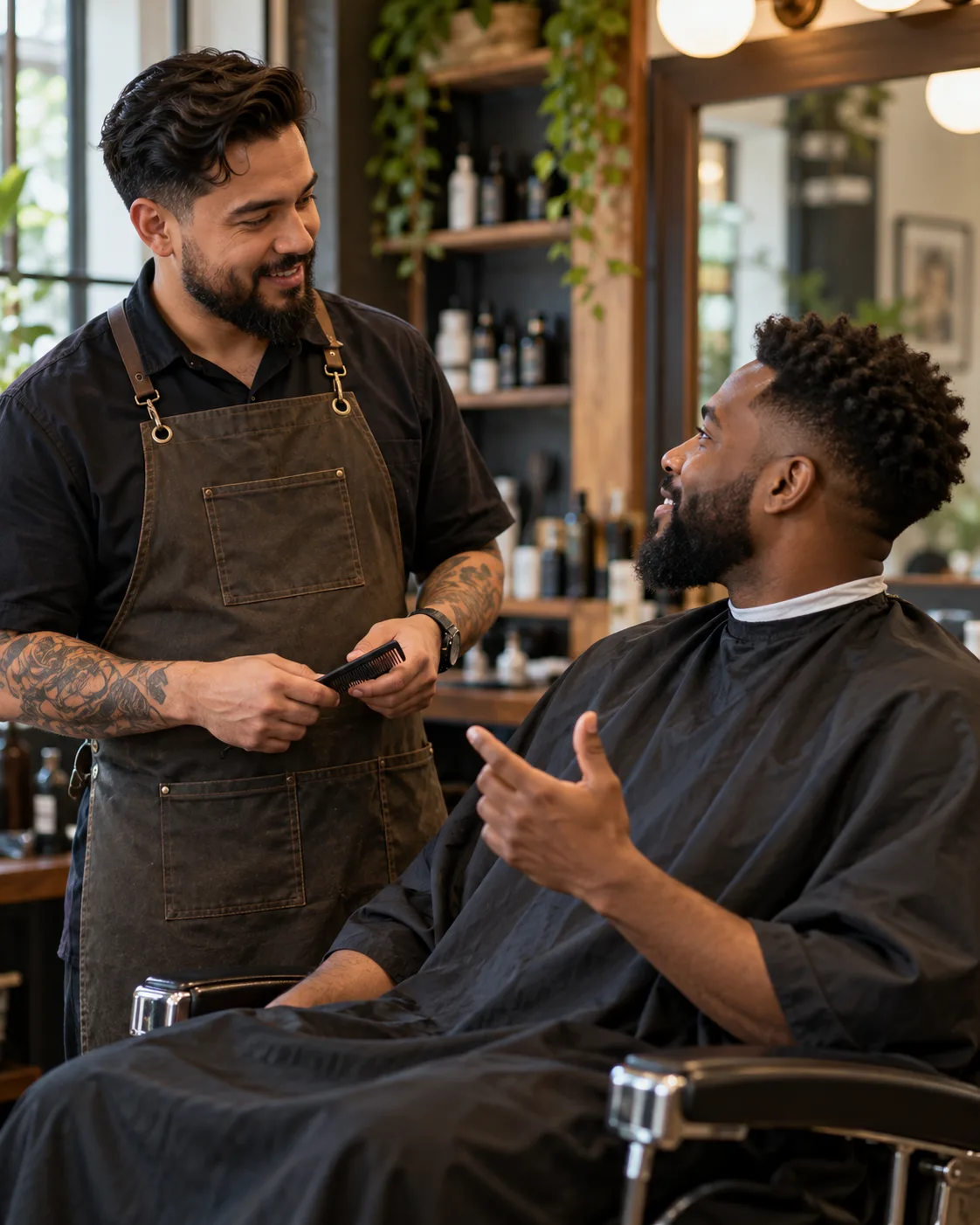 Illustrative image of a barbering appointment