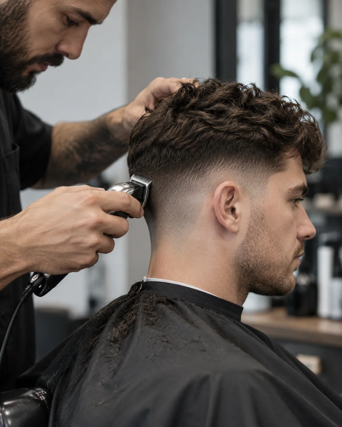 Illustrative barbering style example: Clean Fade
