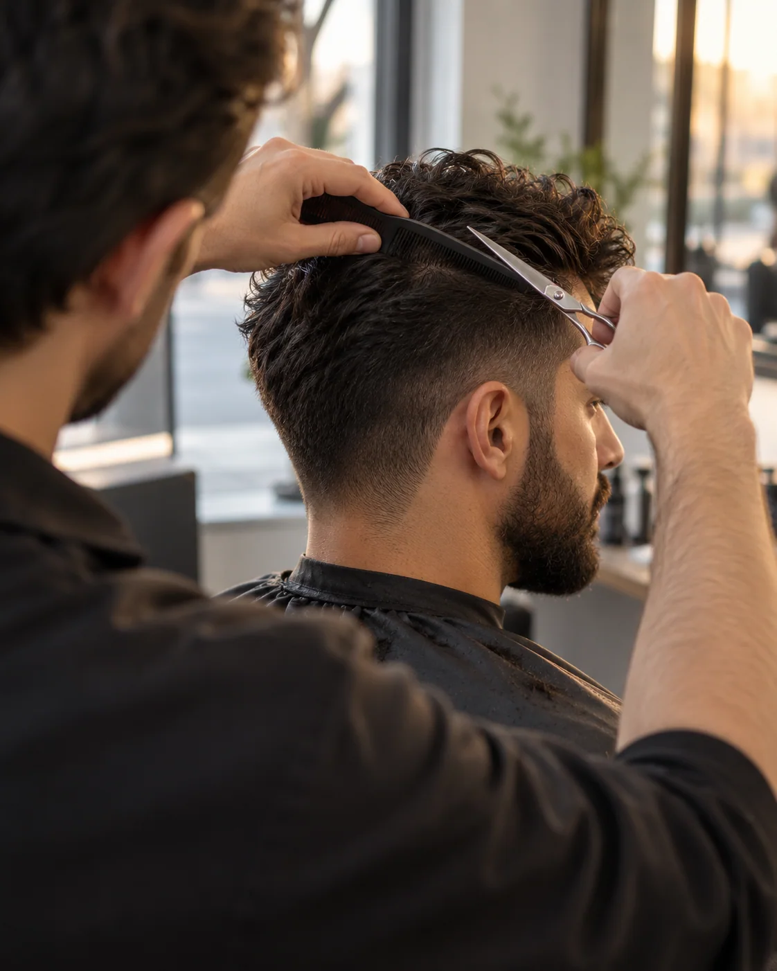 Illustrative barbering style example: Modern Cut