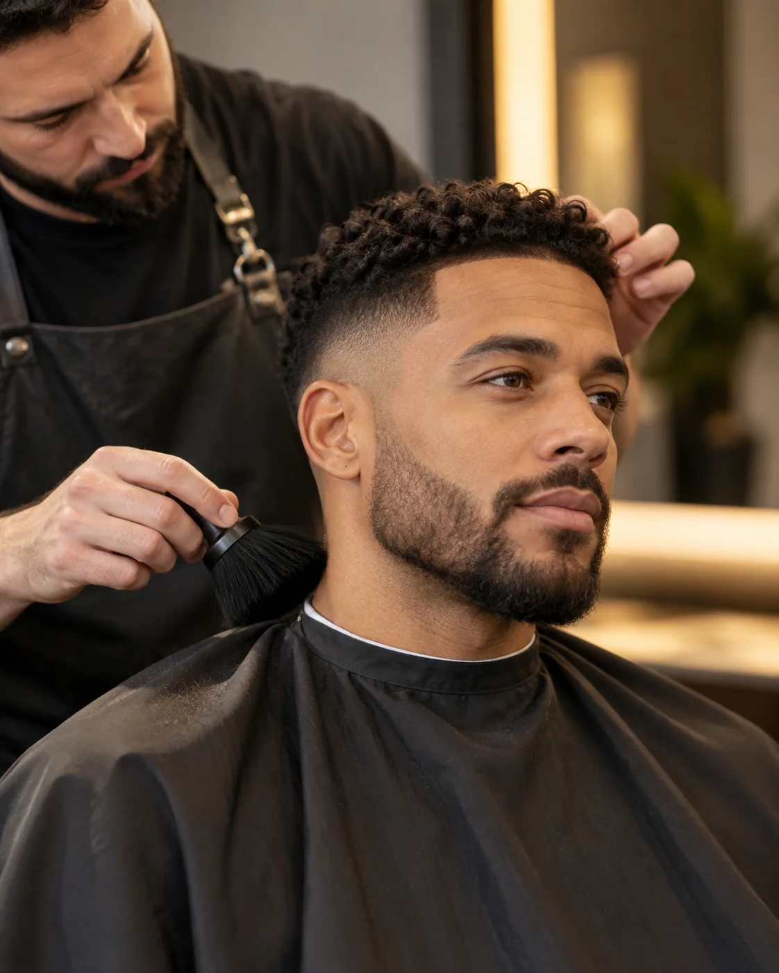 Illustrative barbering style example: Sharp Finish