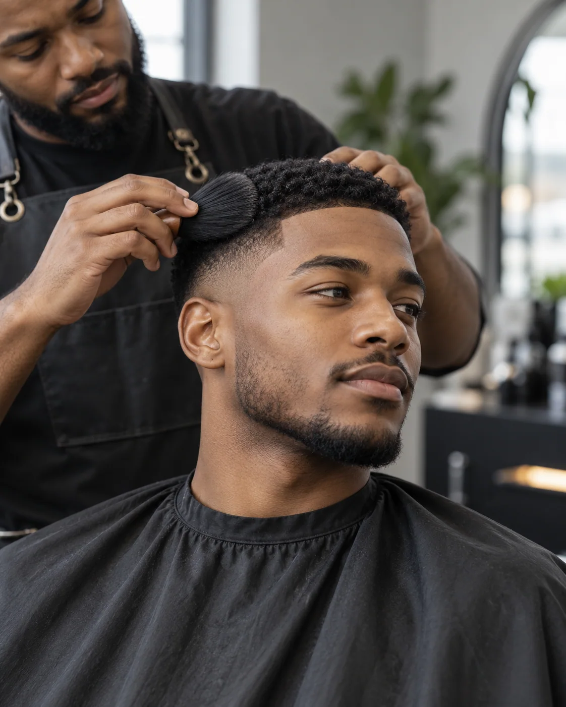 Illustrative barbering style example: Polished Finish