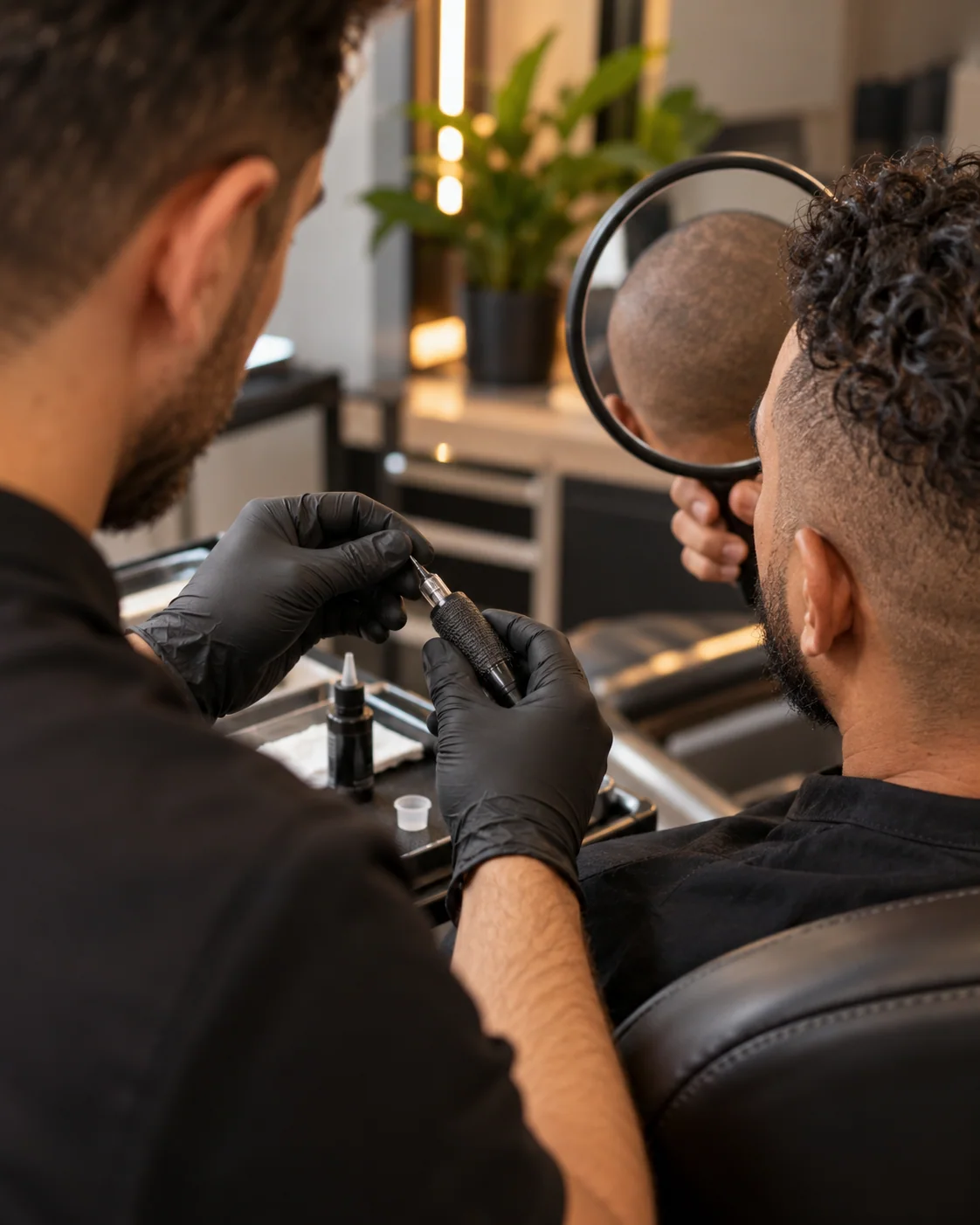 Illustrative scalp pigmentation style example: Fuller Appearance
