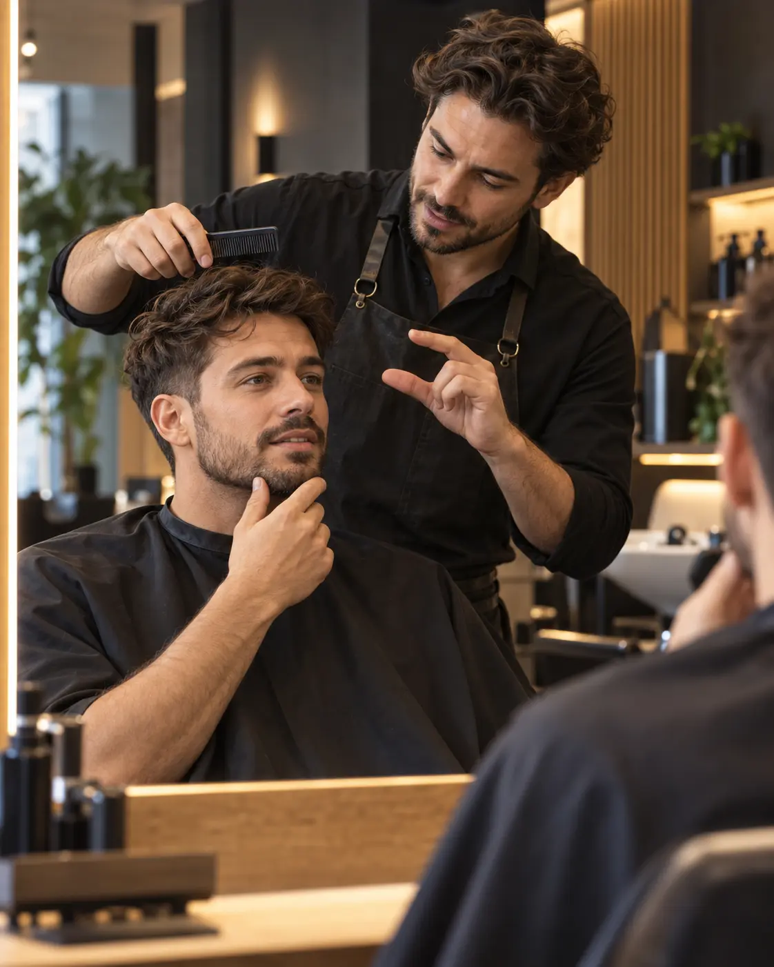 Illustrative image of a barbering appointment