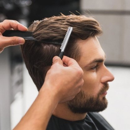 Hair Cut for Men Services 418 x 418
